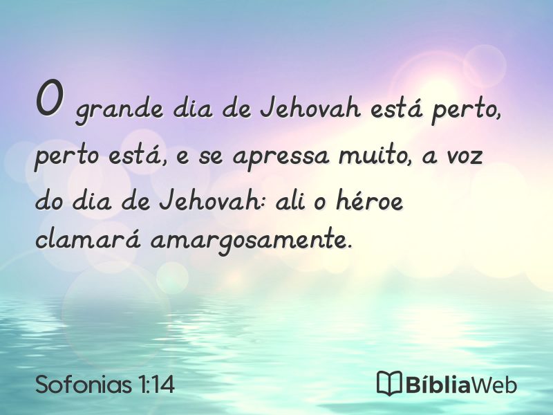 Sofonias 1:14 em imagem para compartilhar