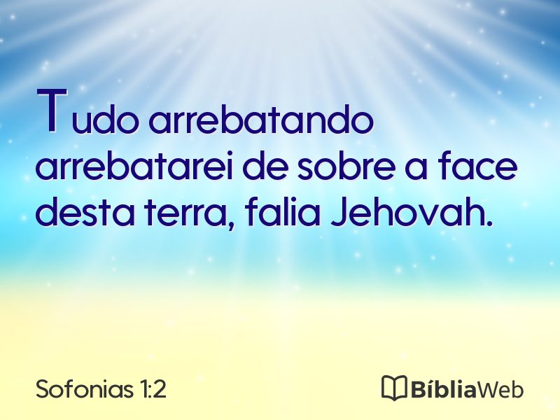 Sofonias 1:2 em imagem para compartilhar