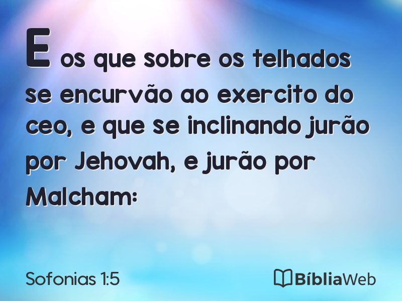 Sofonias 1:5 em imagem para compartilhar