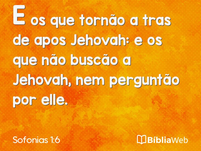 Sofonias 1:6 em imagem para compartilhar