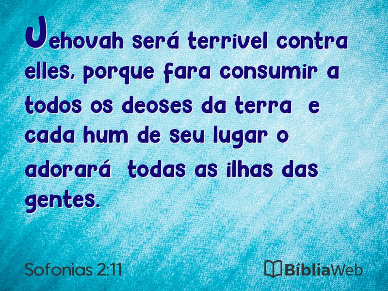 Sofonias 2:11 em imagem para compartilhar
