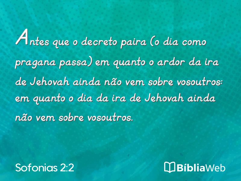 Sofonias 2:2 em imagem para compartilhar