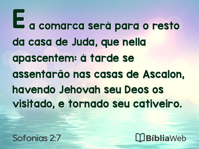 Sofonias 2:7 em imagem para compartilhar