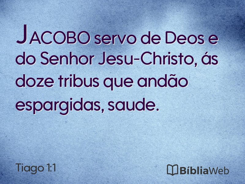 Tiago 1:1 em imagem para compartilhar