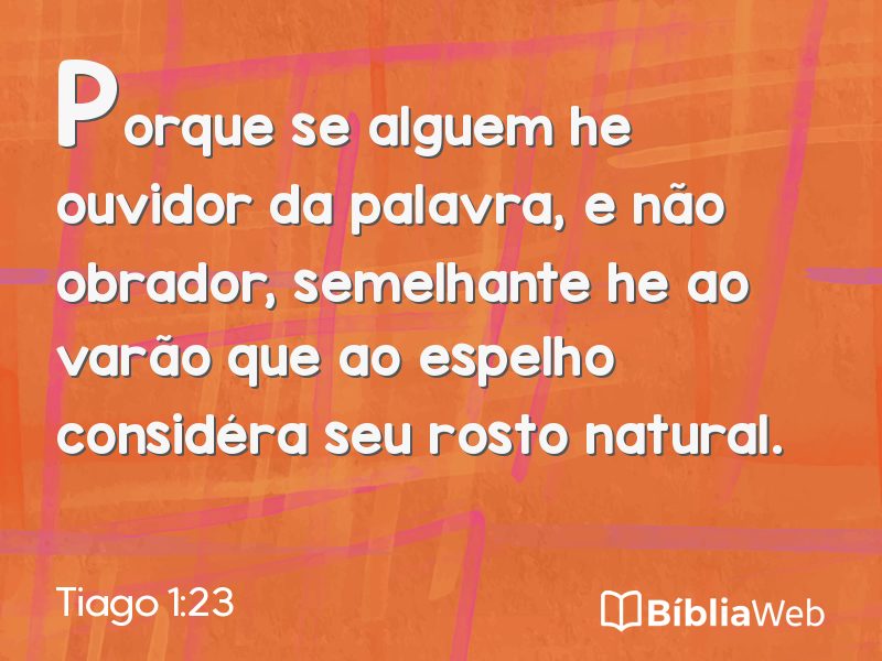 Tiago 1:23 em imagem para compartilhar