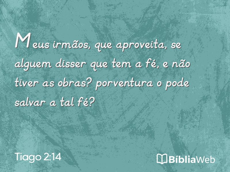 Tiago 2:14 em imagem para compartilhar