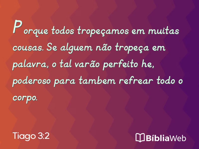 Tiago 3:2 em imagem para compartilhar