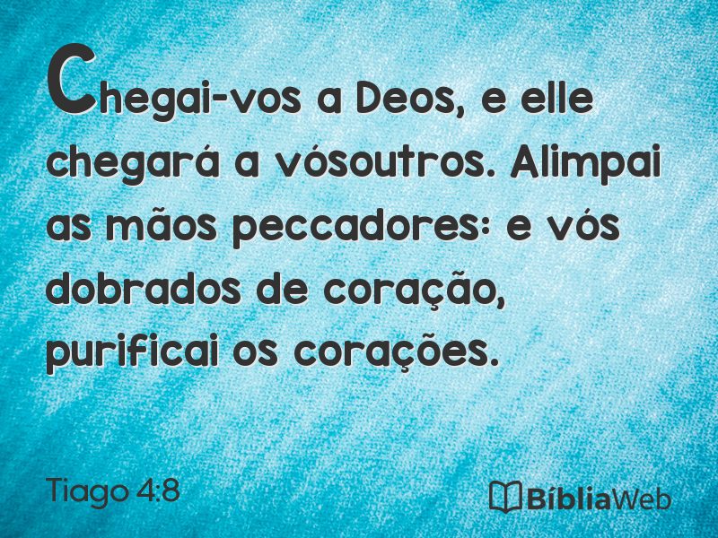 Tiago 4:8 em imagem para compartilhar