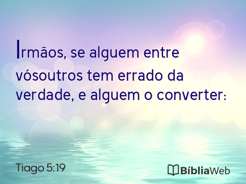 Tiago 5:19 em imagem para compartilhar