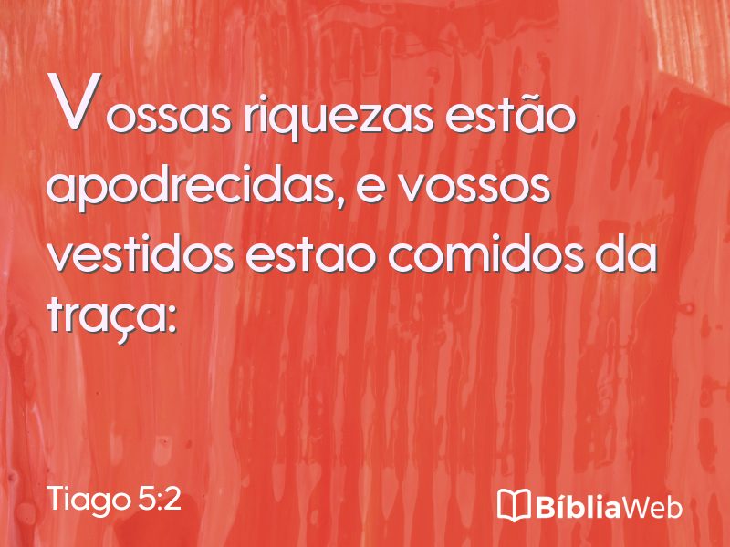 Tiago 5:2 em imagem para compartilhar