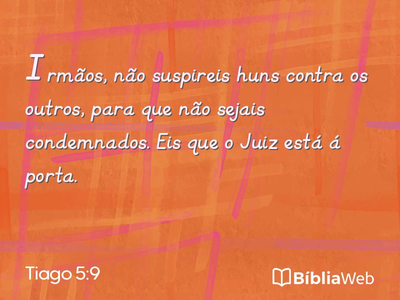 Tiago 5:9 em imagem para compartilhar