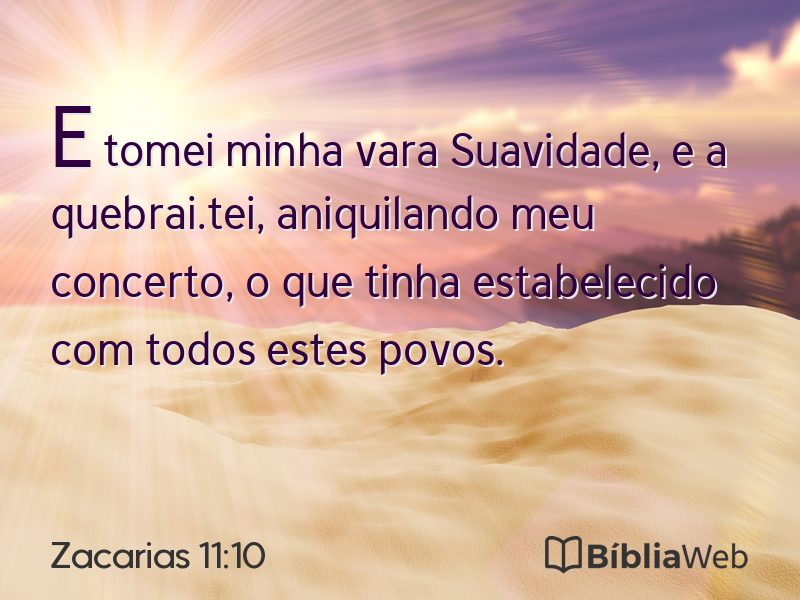 Zacarias 11:10 em imagem para compartilhar