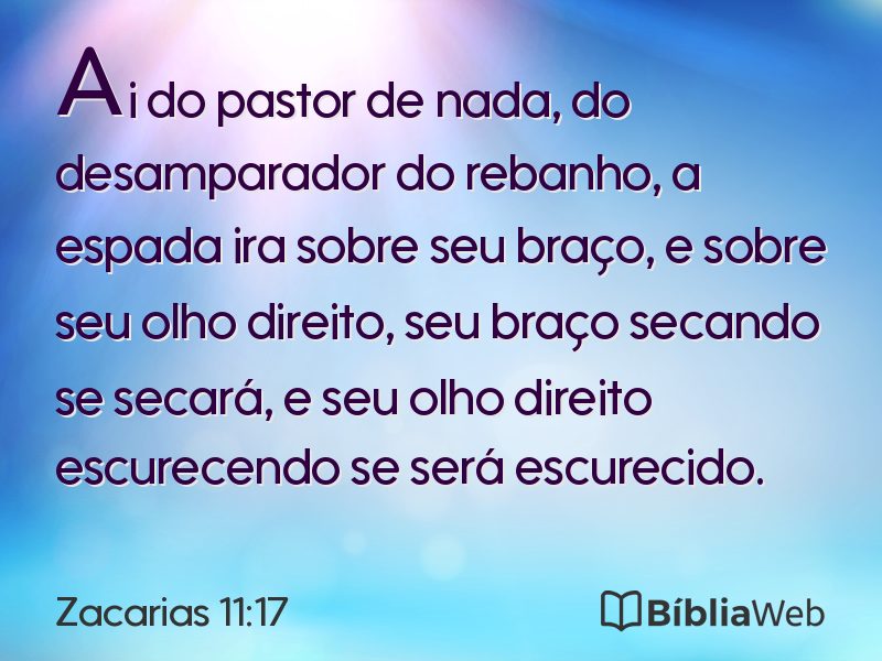 Zacarias 11:17 em imagem para compartilhar