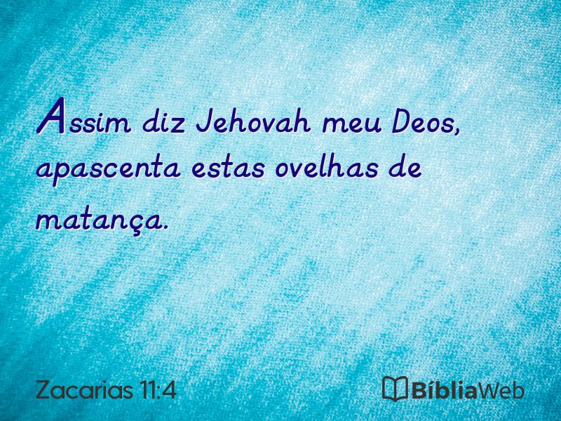 Zacarias 11:4 em imagem para compartilhar