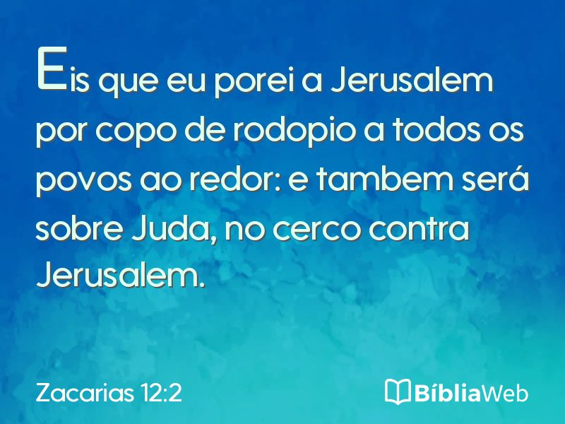 Zacarias 12:2 em imagem para compartilhar