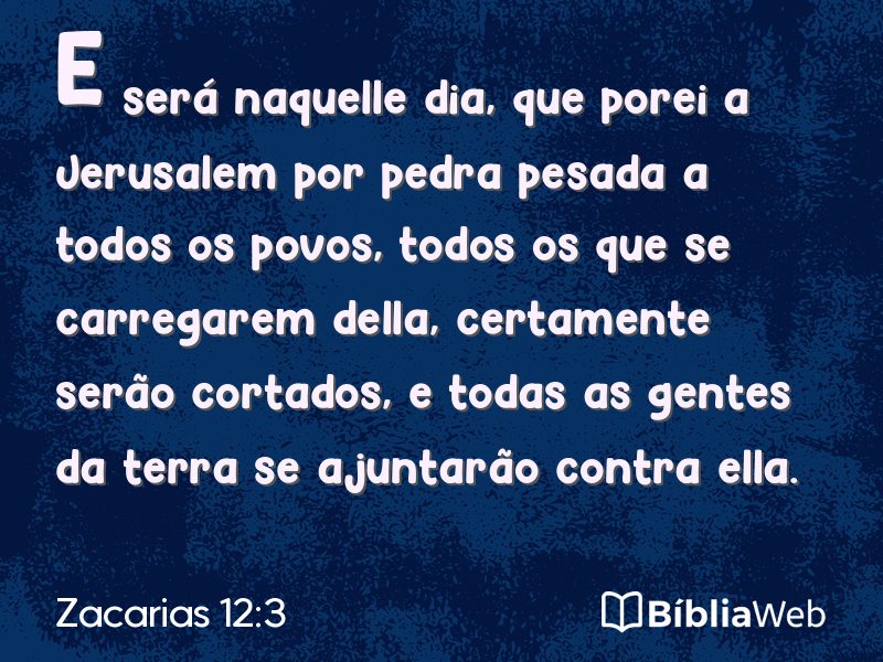 Zacarias 12:3 em imagem para compartilhar