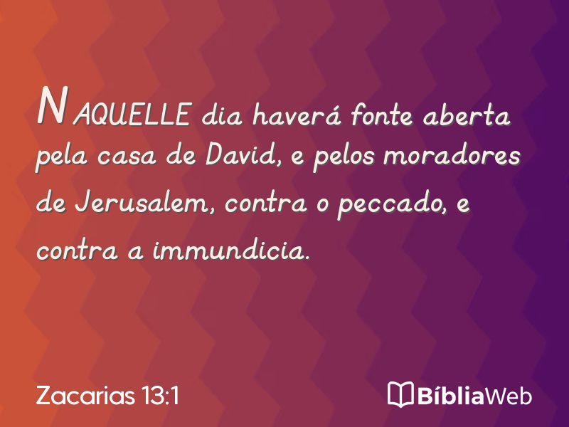 Zacarias 13:1 em imagem para compartilhar