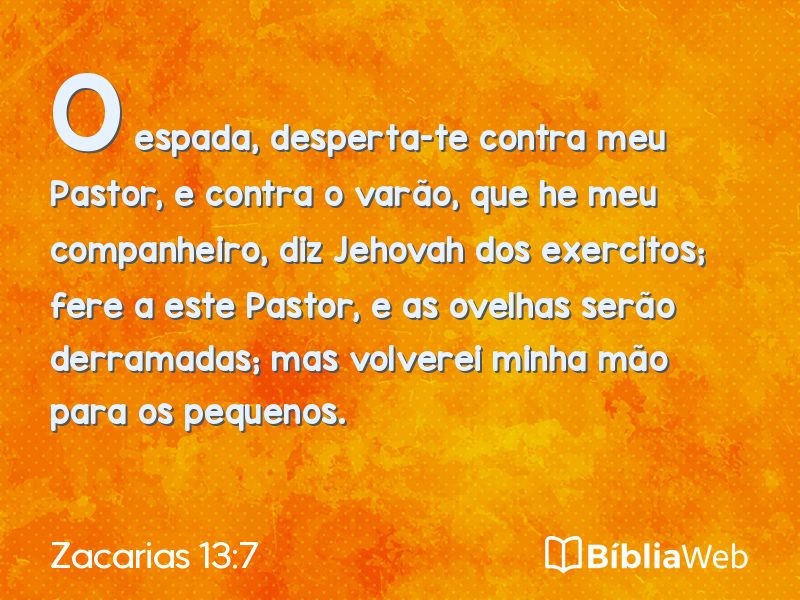Zacarias 13:7 em imagem para compartilhar