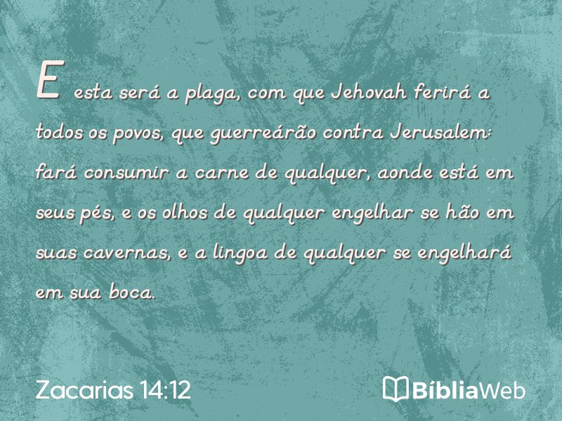 Zacarias 14:12 em imagem para compartilhar