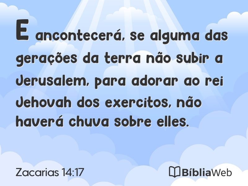 Zacarias 14:17 em imagem para compartilhar