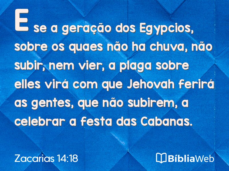 Zacarias 14:18 em imagem para compartilhar