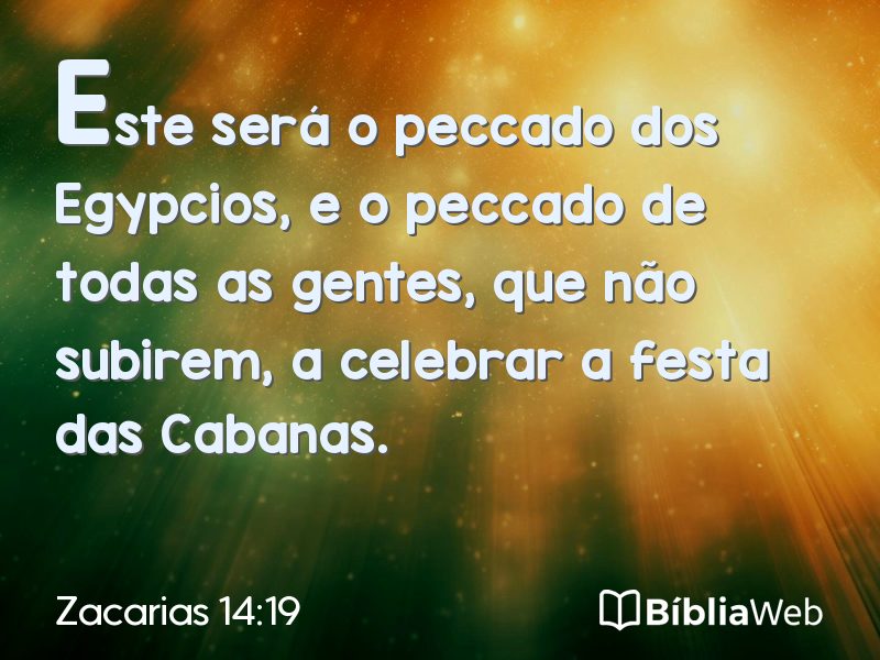 Zacarias 14:19 em imagem para compartilhar