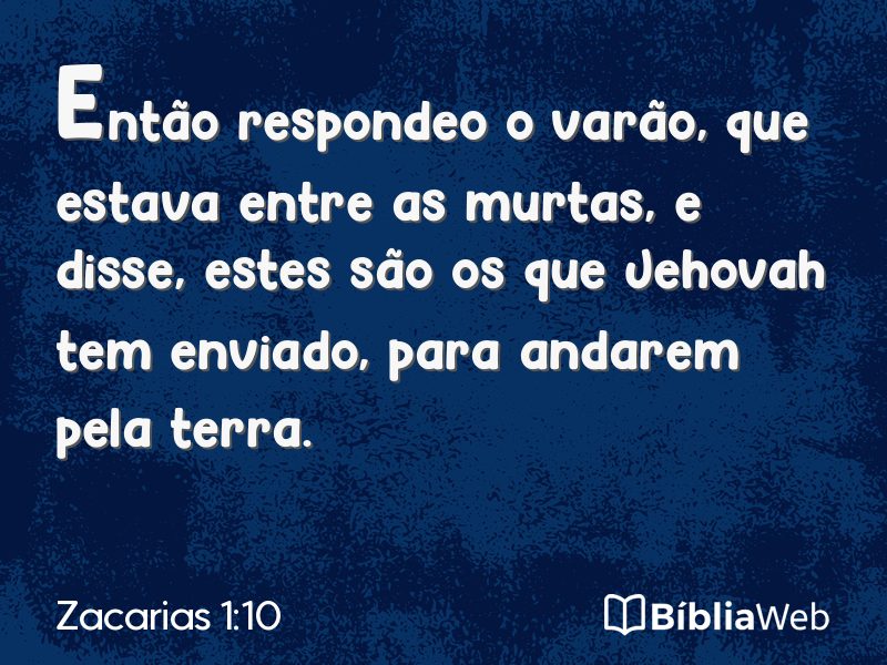 Zacarias 1:10 em imagem para compartilhar