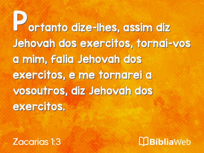 Zacarias 1:3 em imagem para compartilhar