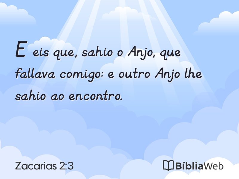 Zacarias 2:3 em imagem para compartilhar