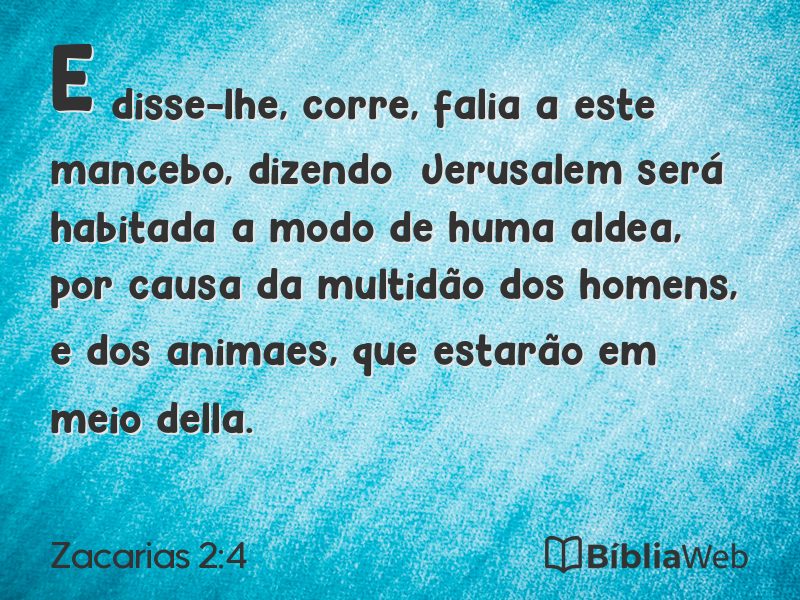 Zacarias 2:4 em imagem para compartilhar