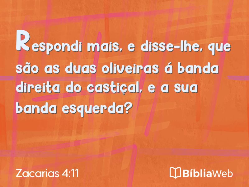Zacarias 4:11 em imagem para compartilhar