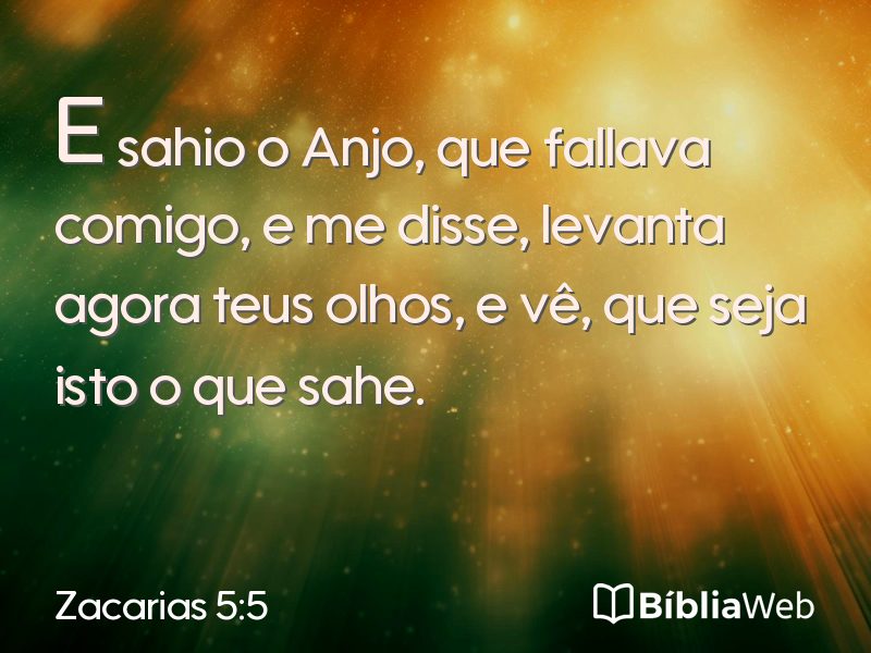 Zacarias 5:5 em imagem para compartilhar