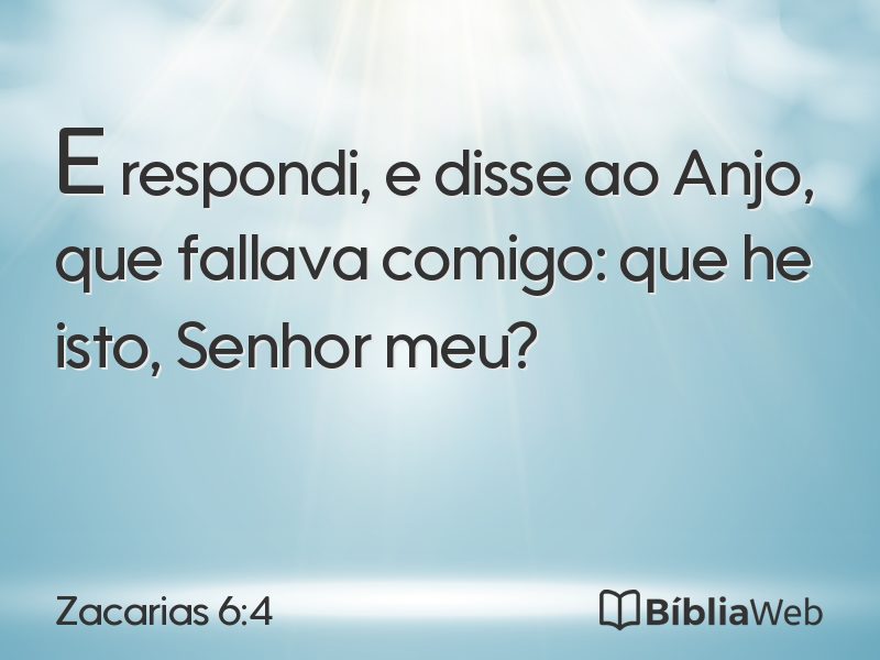 Zacarias 6:4 em imagem para compartilhar