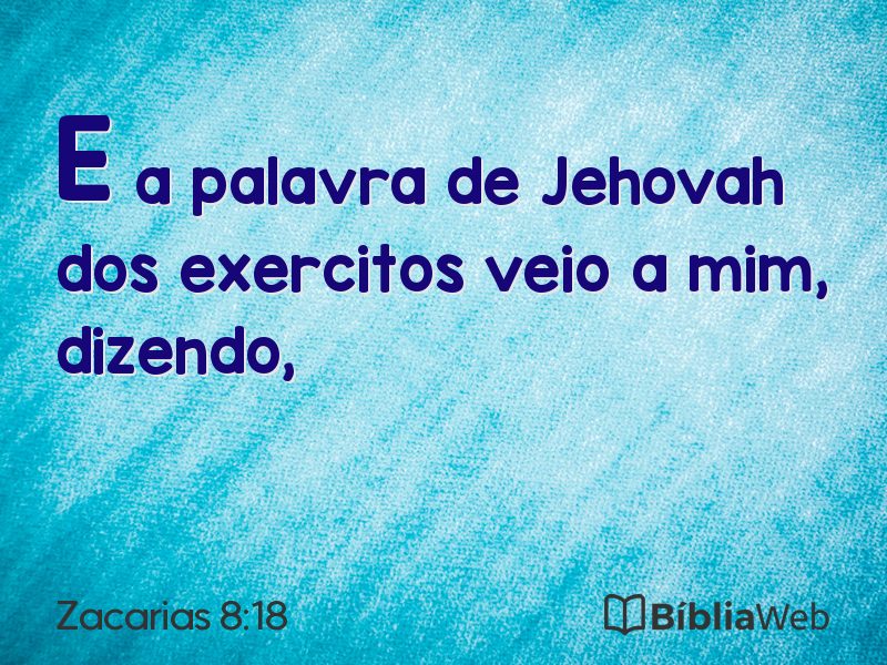 Zacarias 8:18 em imagem para compartilhar