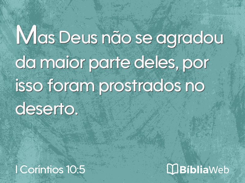 I Coríntios 10:5 em imagem para compartilhar