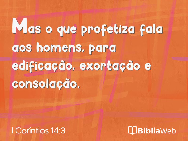 I Coríntios 14:3 em imagem para compartilhar