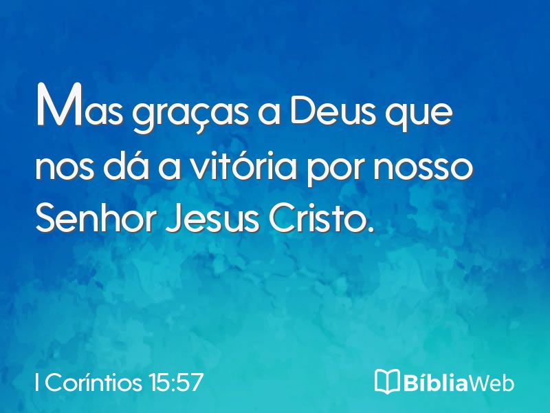 I Coríntios 15:57 em imagem para compartilhar