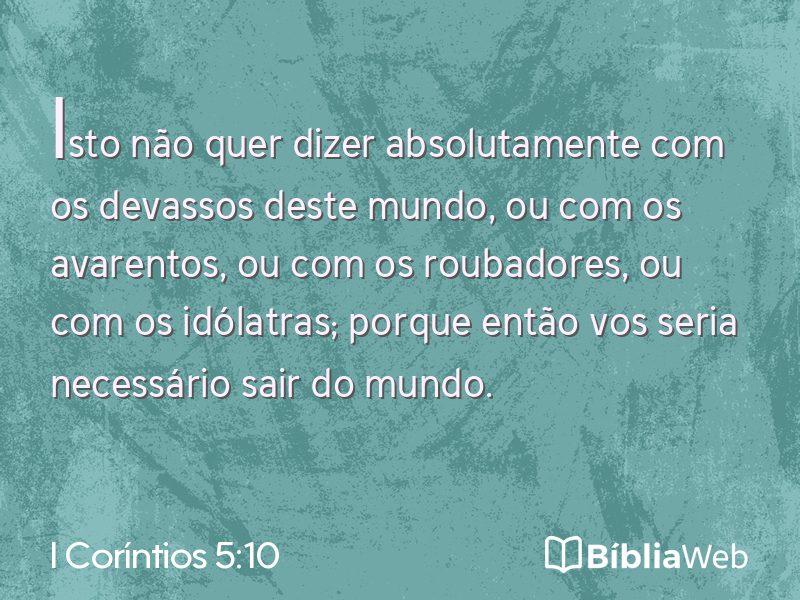 I Coríntios 5:10 em imagem para compartilhar