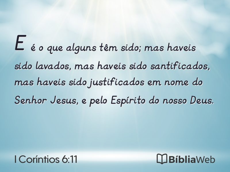 I Coríntios 6:11 em imagem para compartilhar