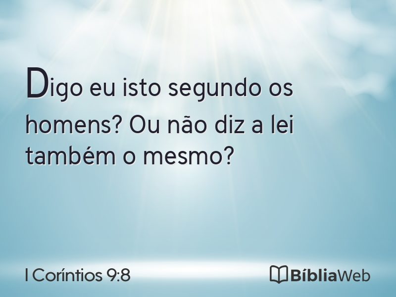 I Coríntios 9:8 em imagem para compartilhar