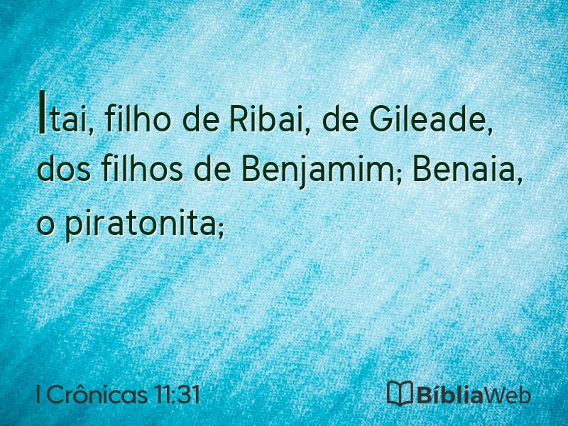 I Crônicas 11:31 em imagem para compartilhar