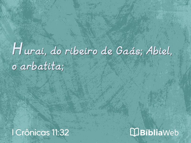 I Crônicas 11:32 em imagem para compartilhar