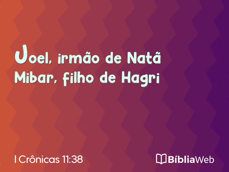 I Crônicas 11:38 em imagem para compartilhar