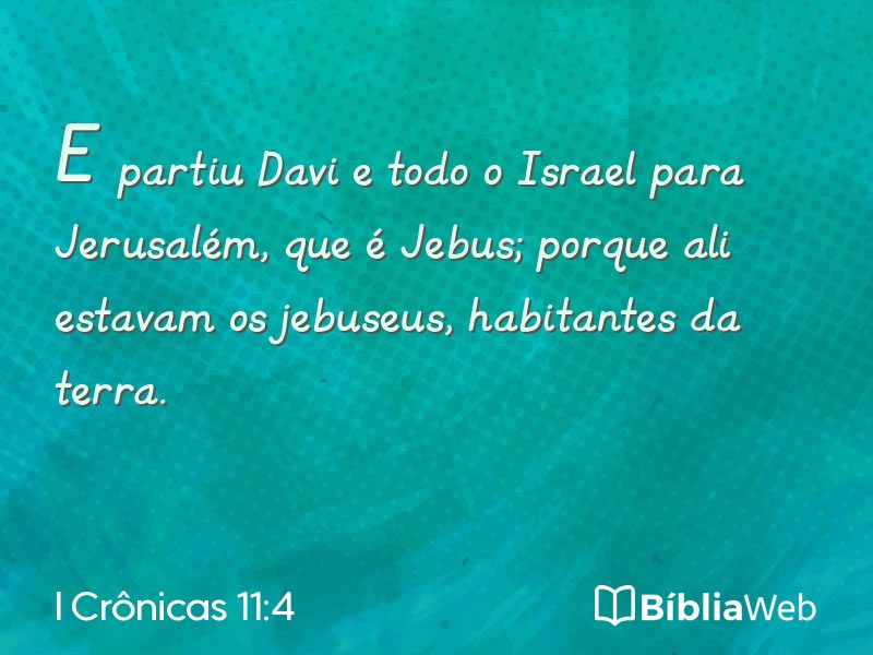 I Crônicas 11:4 em imagem para compartilhar