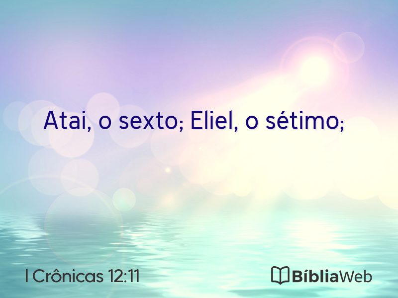 I Crônicas 12:11 em imagem para compartilhar