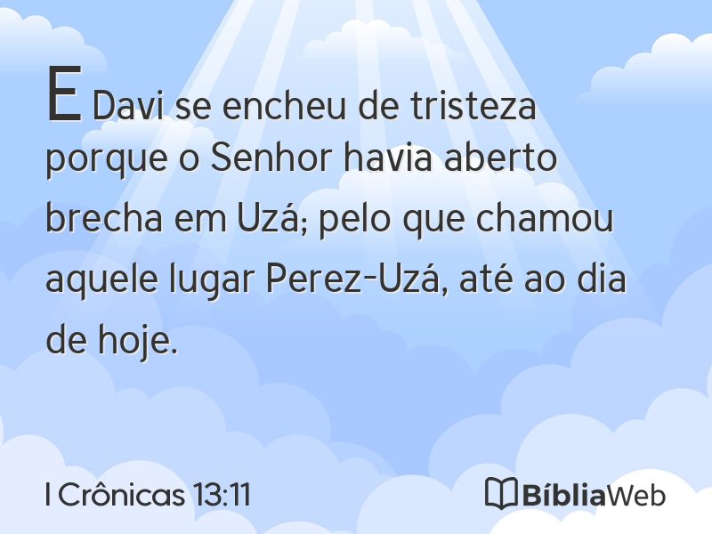 I Crônicas 13:11 em imagem para compartilhar
