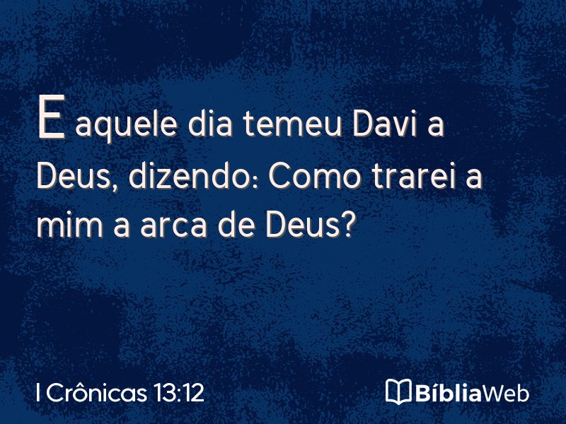 I Crônicas 13:12 em imagem para compartilhar