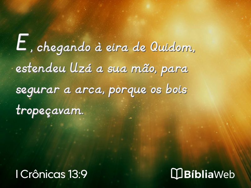 I Crônicas 13:9 em imagem para compartilhar