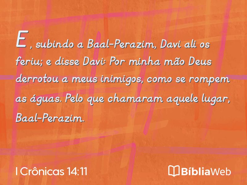 I Crônicas 14:11 em imagem para compartilhar