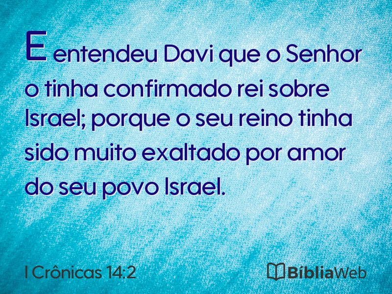 I Crônicas 14:2 em imagem para compartilhar
